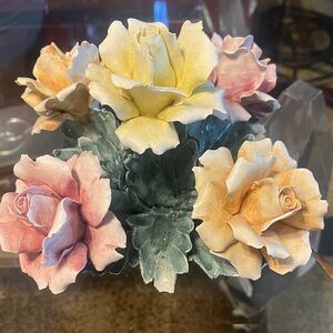 Elegant Floral Ceramic Arrangement